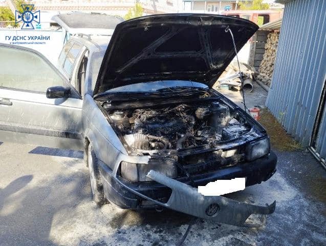 У Звягелі горів автомобіль