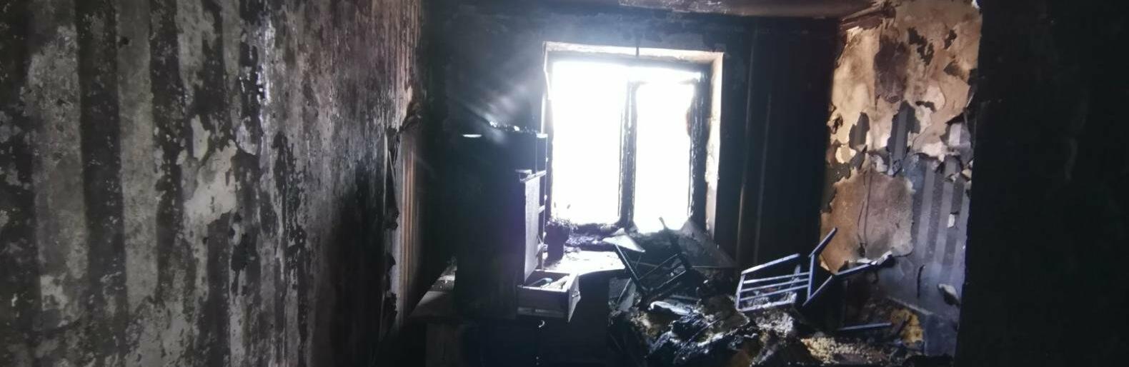 У Звягелі горіла квартира багатоповерхівки