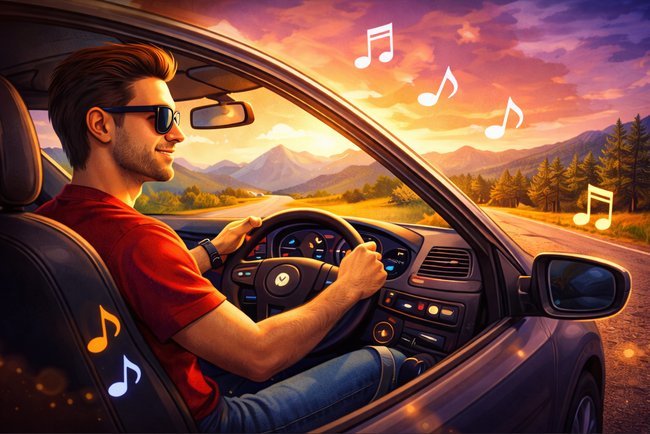 Слухати музику онлайн під час поїздки автомобілем &mdash; музика в дорозі